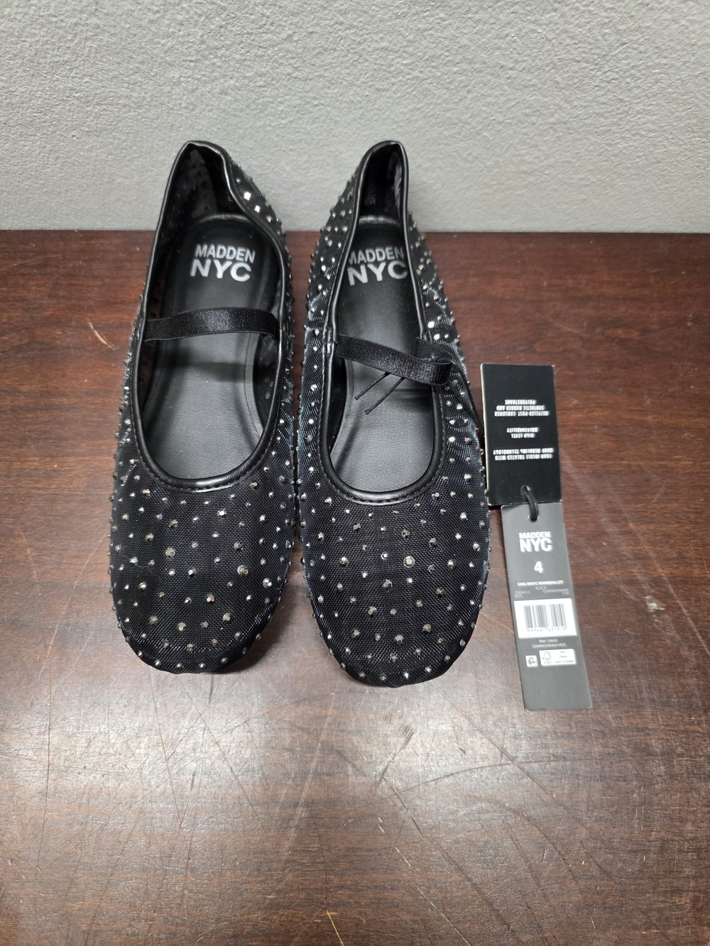 Madden NYC Black Studded Mary Jane Girls' Dress Shoes